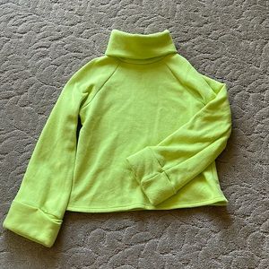Adorable Bright Yellow Cowel Neck Sweater!